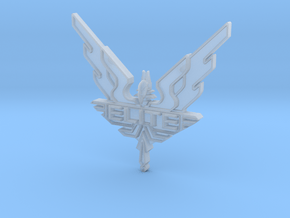 Elite - wings / badge in Clear Ultra Fine Detail Plastic