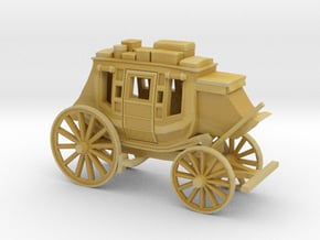 HO Scale Stagecoach in Tan Fine Detail Plastic