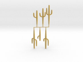 HO-Scale Saguaro Collection 01 in Tan Fine Detail Plastic
