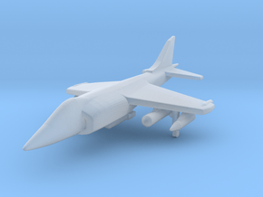 1/285 Scale Harrier w/Ordnance in Clear Ultra Fine Detail Plastic