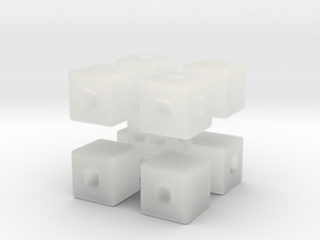 Corner Blocks Die  in Clear Ultra Fine Detail Plastic