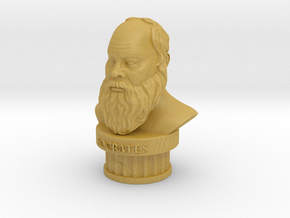 Socrates Bust in Tan Fine Detail Plastic