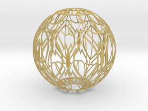 Lampshade(Designer Sphere 2) in Tan Fine Detail Plastic