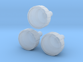 Radio Knobs in Clear Ultra Fine Detail Plastic