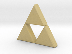 Triforce in Tan Fine Detail Plastic