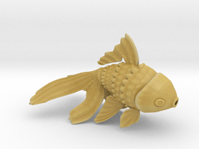 Wiggling Goldfish in Tan Fine Detail Plastic