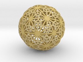 Flexible Sphere_d1 in Tan Fine Detail Plastic