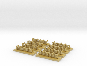 6mm Barbed Wire Obstacles (x8) in Tan Fine Detail Plastic