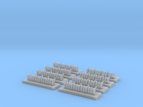 6mm Barbed Wire Obstacles (x8) in Clear Ultra Fine Detail Plastic