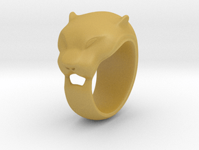 Panther ring 200% in Tan Fine Detail Plastic