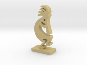 I3D KOKOPELLI in Tan Fine Detail Plastic