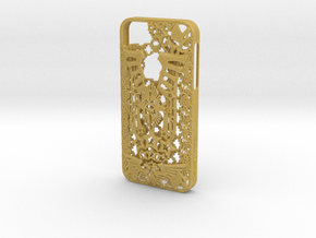 Kraai iPhone 5 Cover in Tan Fine Detail Plastic