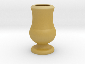 Flower Vase_11 in Tan Fine Detail Plastic