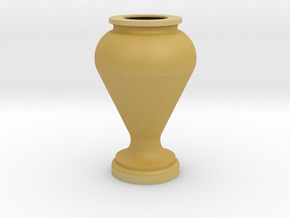 Flower Vase_14 in Tan Fine Detail Plastic