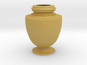 Flower Vase_15 in Tan Fine Detail Plastic