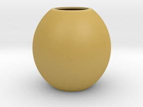Ikebana Vase_1 in Tan Fine Detail Plastic