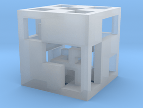 cube_01 in Clear Ultra Fine Detail Plastic