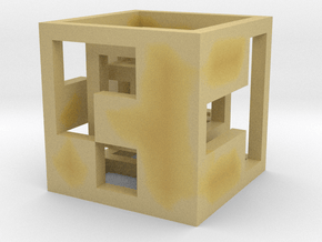 cube_02 in Tan Fine Detail Plastic