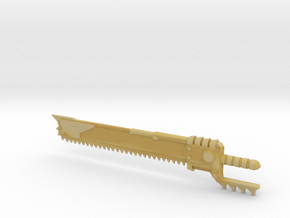 Chainsaw Sword 5mm Handle in Tan Fine Detail Plastic
