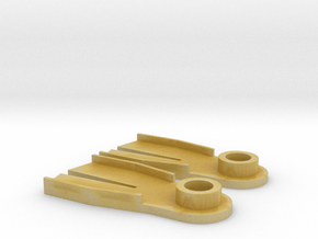Minifig Splitfin without blade angle  in Tan Fine Detail Plastic