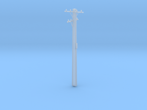 10m HO Scale Stobie Pole in Clear Ultra Fine Detail Plastic