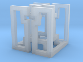 cube_07 in Clear Ultra Fine Detail Plastic