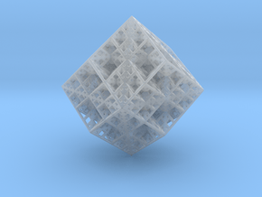 Koch Rhombododecahedron in Clear Ultra Fine Detail Plastic