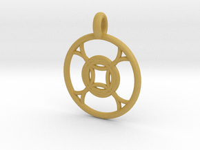 Leda pendant in Tan Fine Detail Plastic