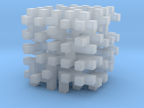 cube_10 in Clear Ultra Fine Detail Plastic