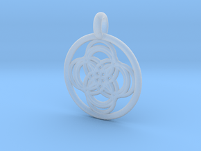 Thebe pendant in Clear Ultra Fine Detail Plastic