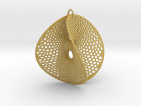 Perforated Chen-Gackstatter Thayer Earring in Tan Fine Detail Plastic