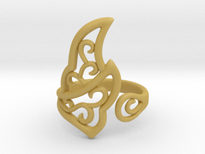 Kaya's Ring in Tan Fine Detail Plastic
