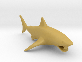 shark pendant in Tan Fine Detail Plastic