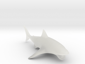 shark pendant in Clear Ultra Fine Detail Plastic