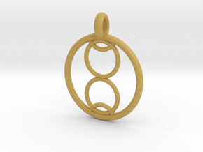Kalyke pendant in Tan Fine Detail Plastic
