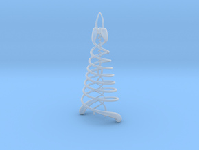 Double Helix Pendant in Clear Ultra Fine Detail Plastic