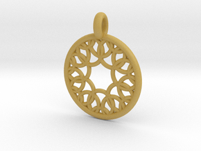 Eurydome pendant in Tan Fine Detail Plastic