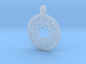 Herse pendant in Clear Ultra Fine Detail Plastic
