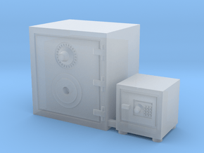 1:87 safes 2 pcs. - Tresore 2 Stk. in Clear Ultra Fine Detail Plastic