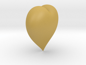 Love heart in Tan Fine Detail Plastic