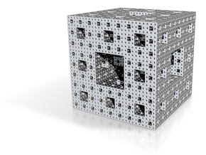 Menger cube in Clear Ultra Fine Detail Plastic