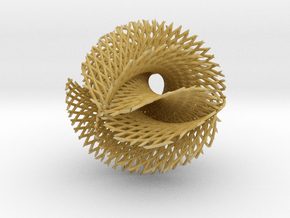 6x5 ribbon on hypersphere in Tan Fine Detail Plastic