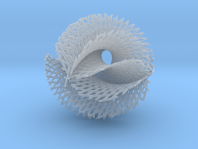 6x5 ribbon on hypersphere in Clear Ultra Fine Detail Plastic