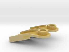 Minifig Splitfins with angled blade in Tan Fine Detail Plastic