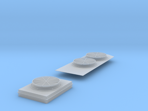 Dynamic Brake and Radiator Fans for O Scale Weaver in Clear Ultra Fine Detail Plastic