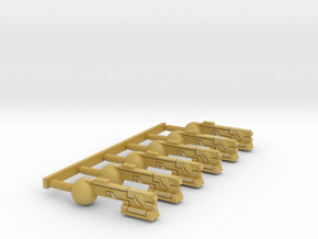 Troop Compartment SMG Set Of 6 in Tan Fine Detail Plastic