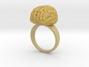 Intelligent Brain Ring in Tan Fine Detail Plastic