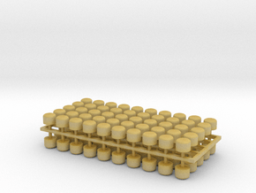 2mm Scale Vacuum Cylinders in Tan Fine Detail Plastic