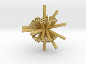 Sphericon-based d20-spikes in Tan Fine Detail Plastic