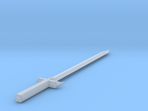 The Black Swordsman Sword in Clear Ultra Fine Detail Plastic